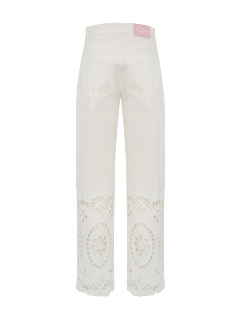 Pantalone Rosabelle in denim sangallo Mc2 Saint Barth | ROSABELLE01570H DENIM SANGALLO 10 EMB
